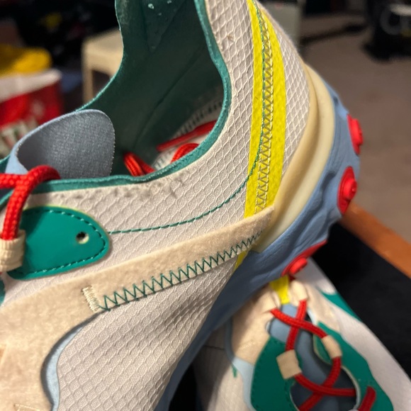 2019 Nike React Element 55: Guava Ice Vast Grey Lucid Green - Picture 6 of 10